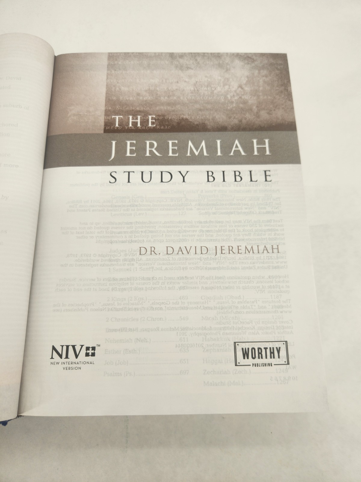 The Jeremiah Study Bible-NIV: What It Says. What It Means. What It Means for You