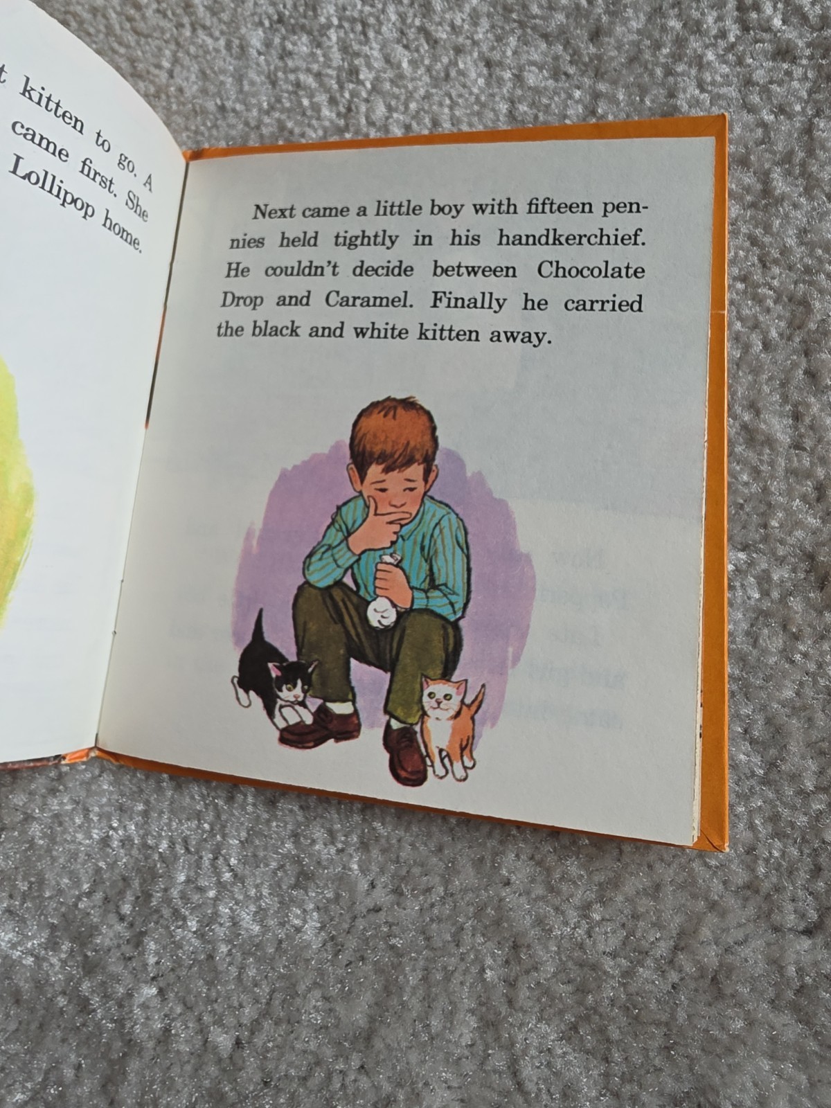 Rare VINTAGE 1966 Peppermint Cat Children’s Whitman Book. Tell-a-tale. Hardcover