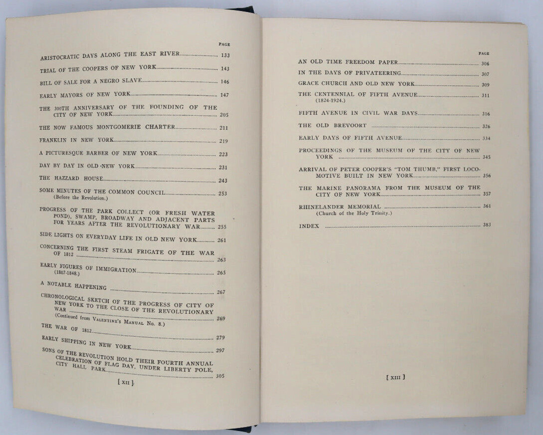 1925 Valentine’s Manual Of Old New York Hard Cover Illustrated 392 pages