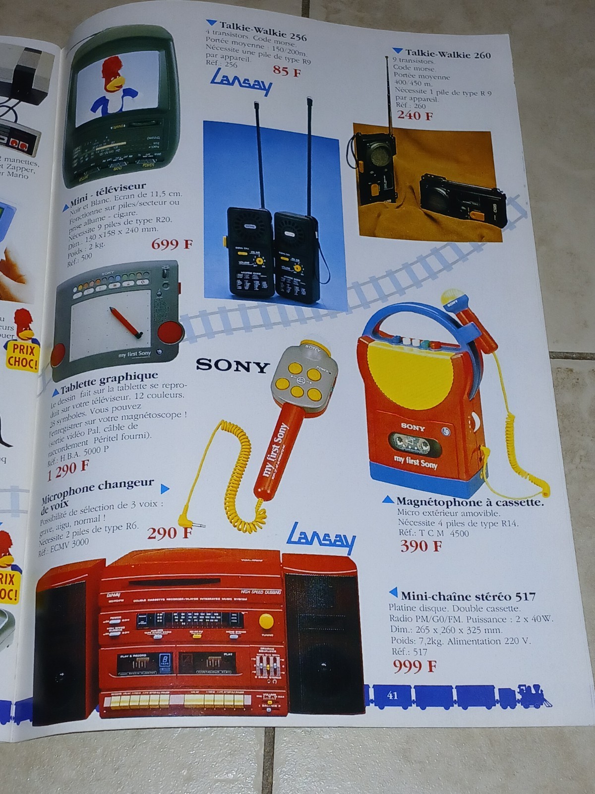 1991 Le Train Bleu Full Size Toy Catalog Full TMNT Toy Line Loaded 47 Pages
