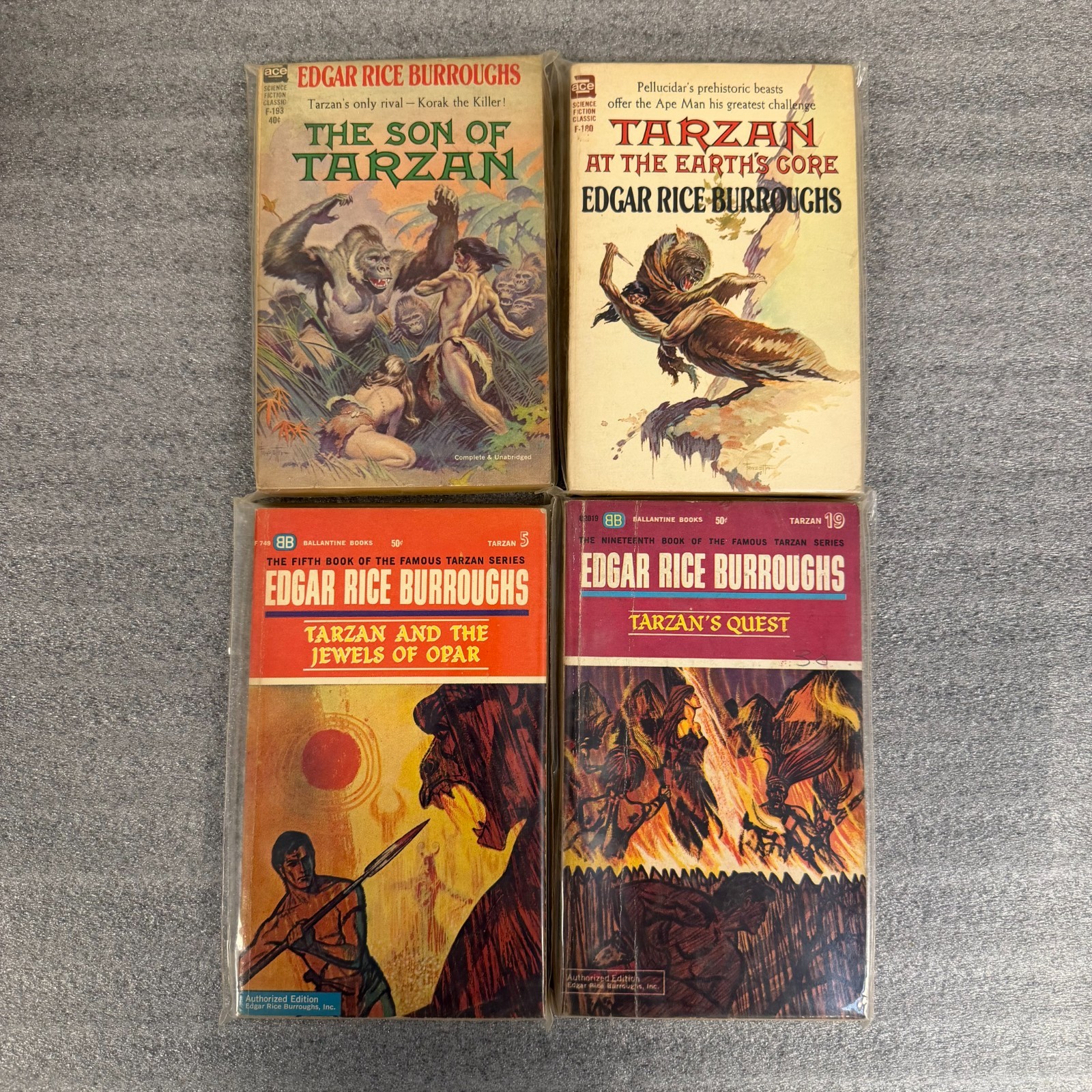 Edgar Rice Burroughs Lot Of 36 Vintage Paperback Books