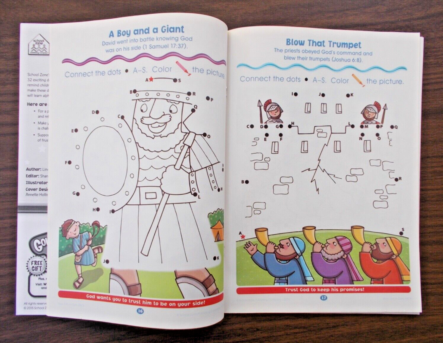 Bible Dot-to-Dots! ABCs, Brand New, 32 Pages P-K Ages 3-6 Four Skill Areas