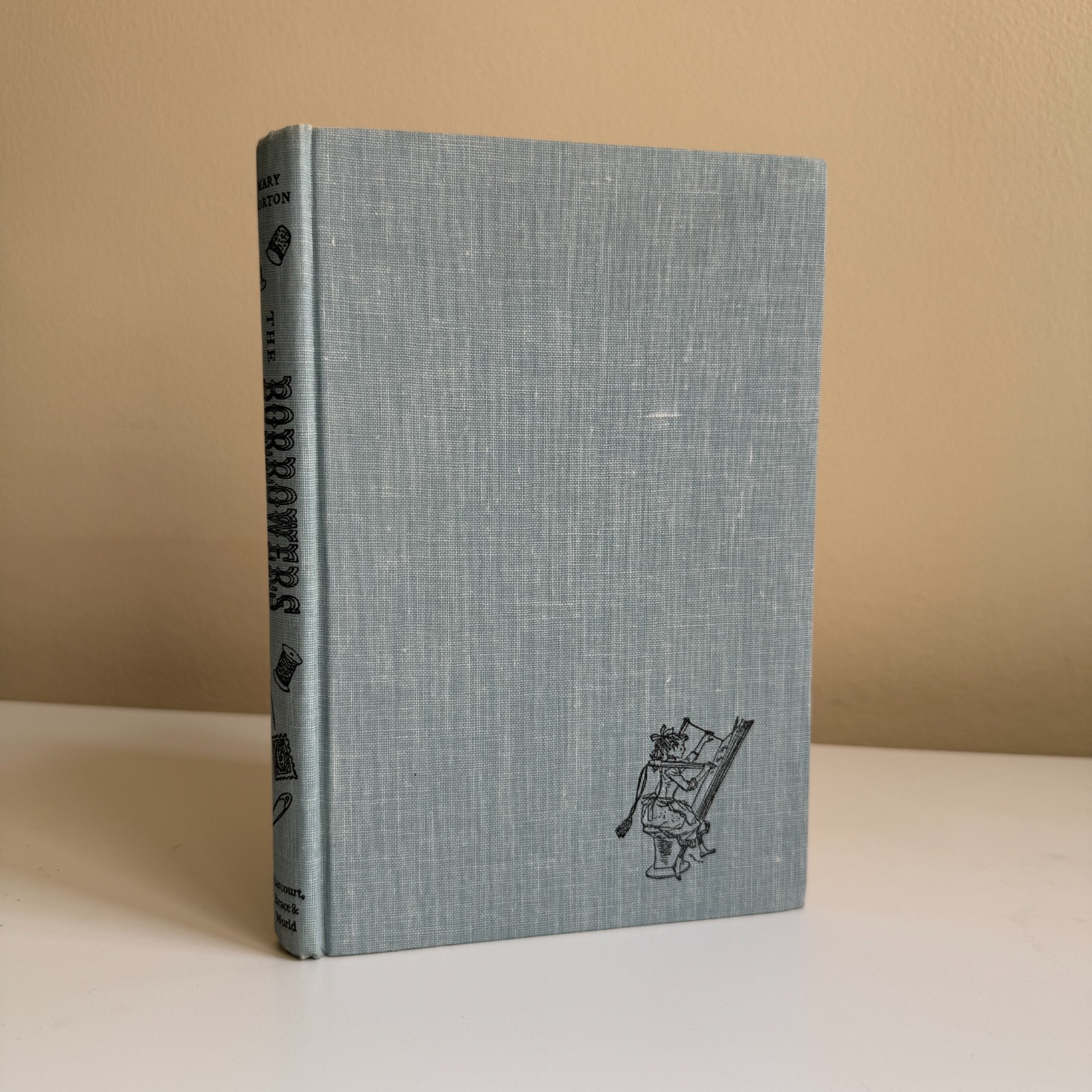 The Borrowers Mary Norton Vintage Hardcover Harcourt Brace World 1953 Illus
