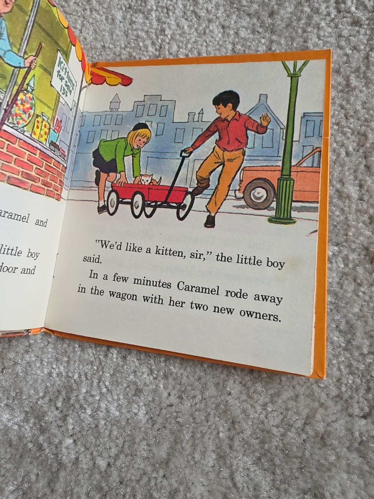 Rare VINTAGE 1966 Peppermint Cat Children’s Whitman Book. Tell-a-tale. Hardcover