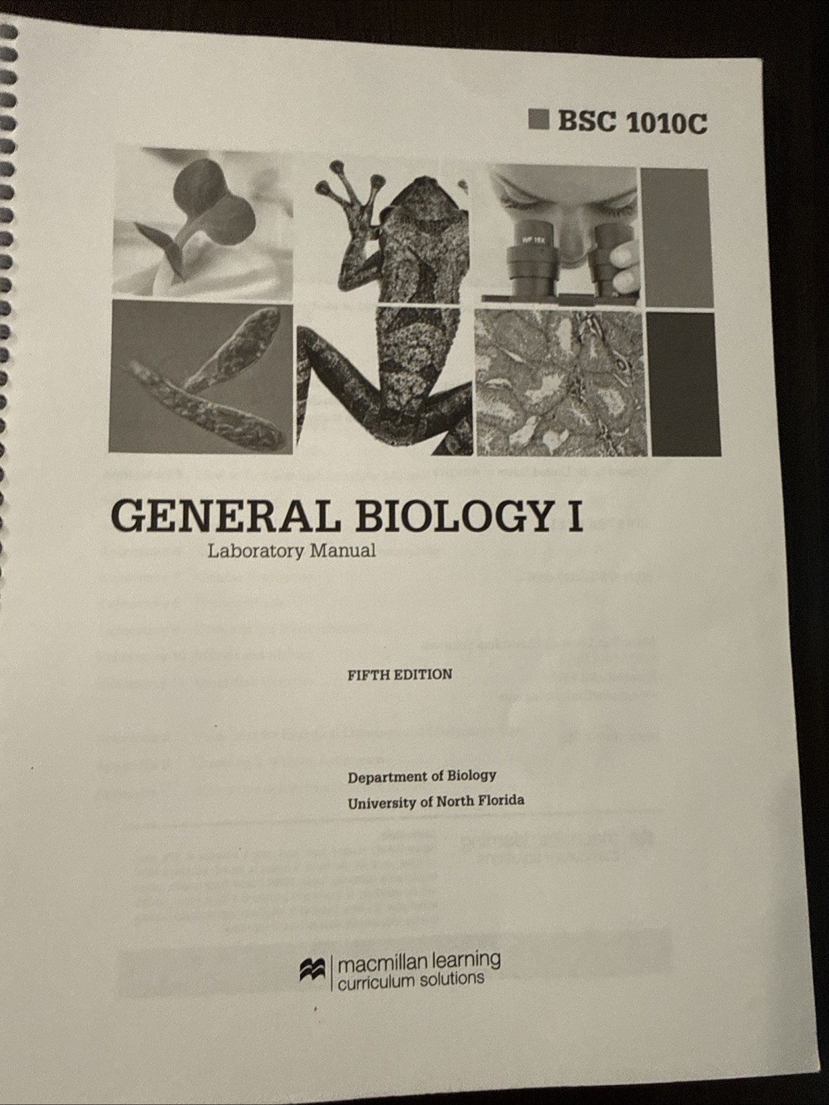 General Biology 1 BSC 1010c