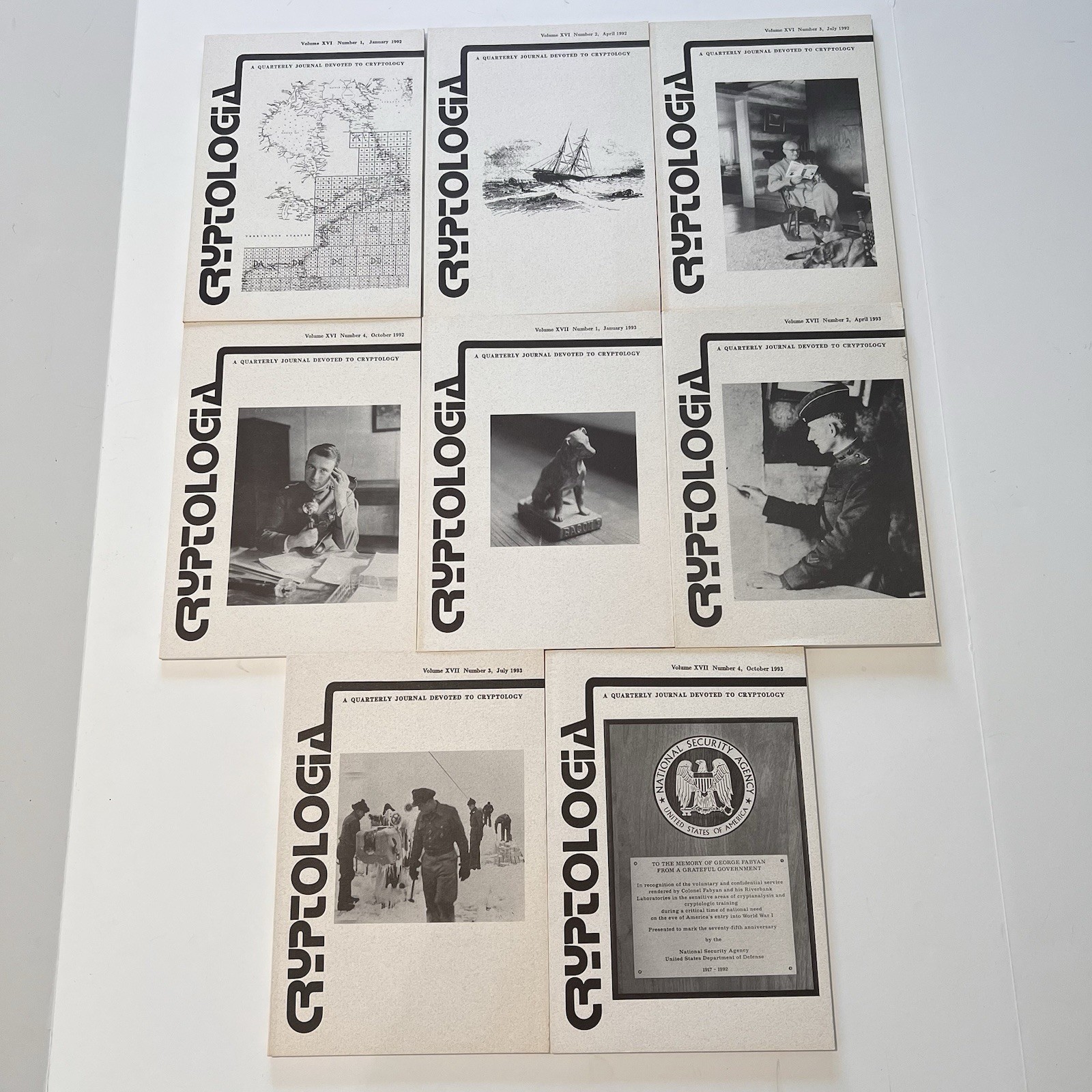 Cryptologia Journal Lot of 30 Issues – Jan 1992 thru Apr 1999 Cryptology Ciphers