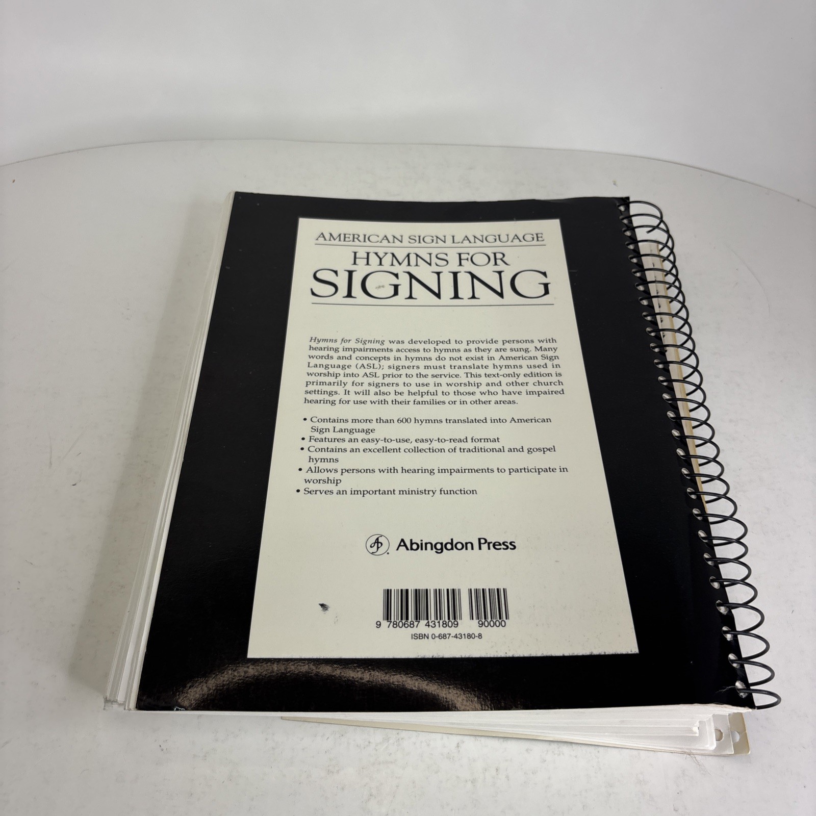 Hymns for Signing American Sign Language Spiral Bound Hymnal