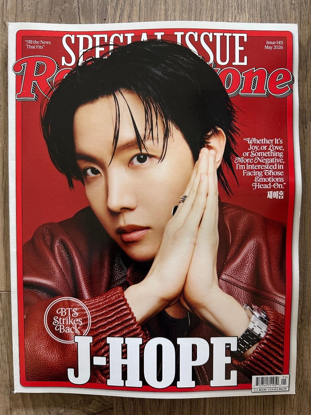 2026 ROLLING STONE May Issue BTS Back On Top SPECIAL ISSUE Return J-Hope Cover