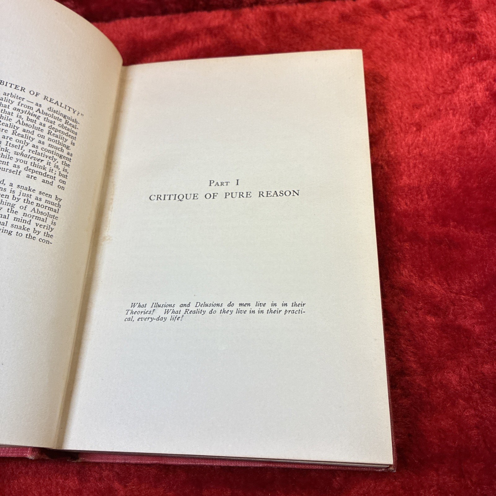 Critique of Pure Kant by Charles Kirkland Wheeler 1911 1st Scarce