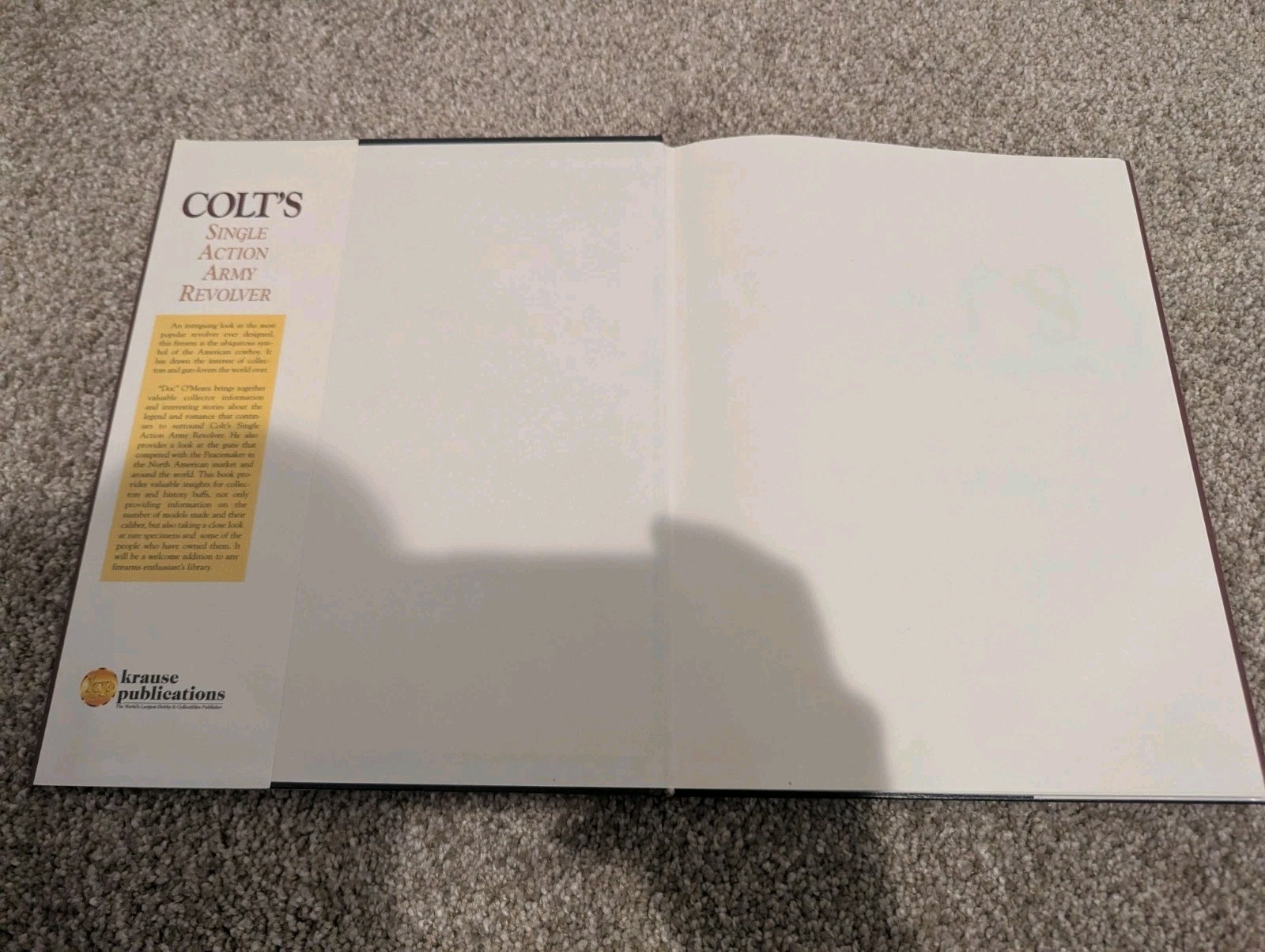 Colt’s Single Action Army Revolver HC Book Doc O’Meara Krause Publications