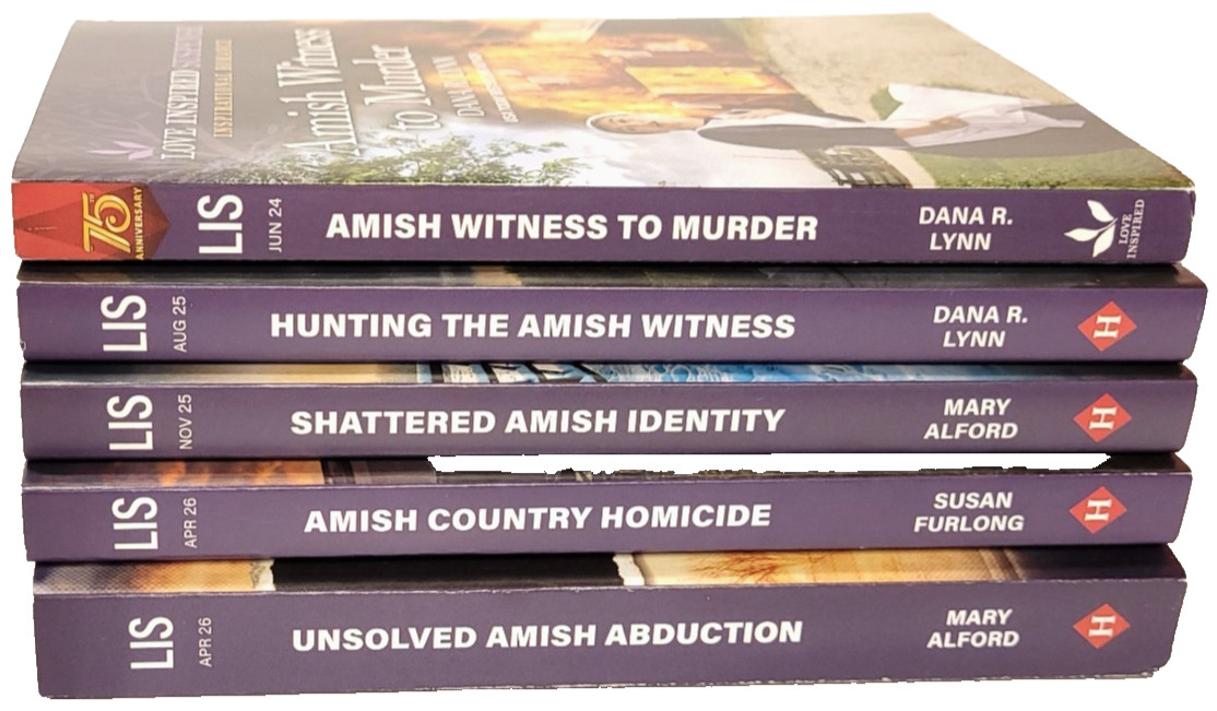 Love Inspired Suspense Inspirational Romance Amish PB Books Years 2024-26 Lot 5