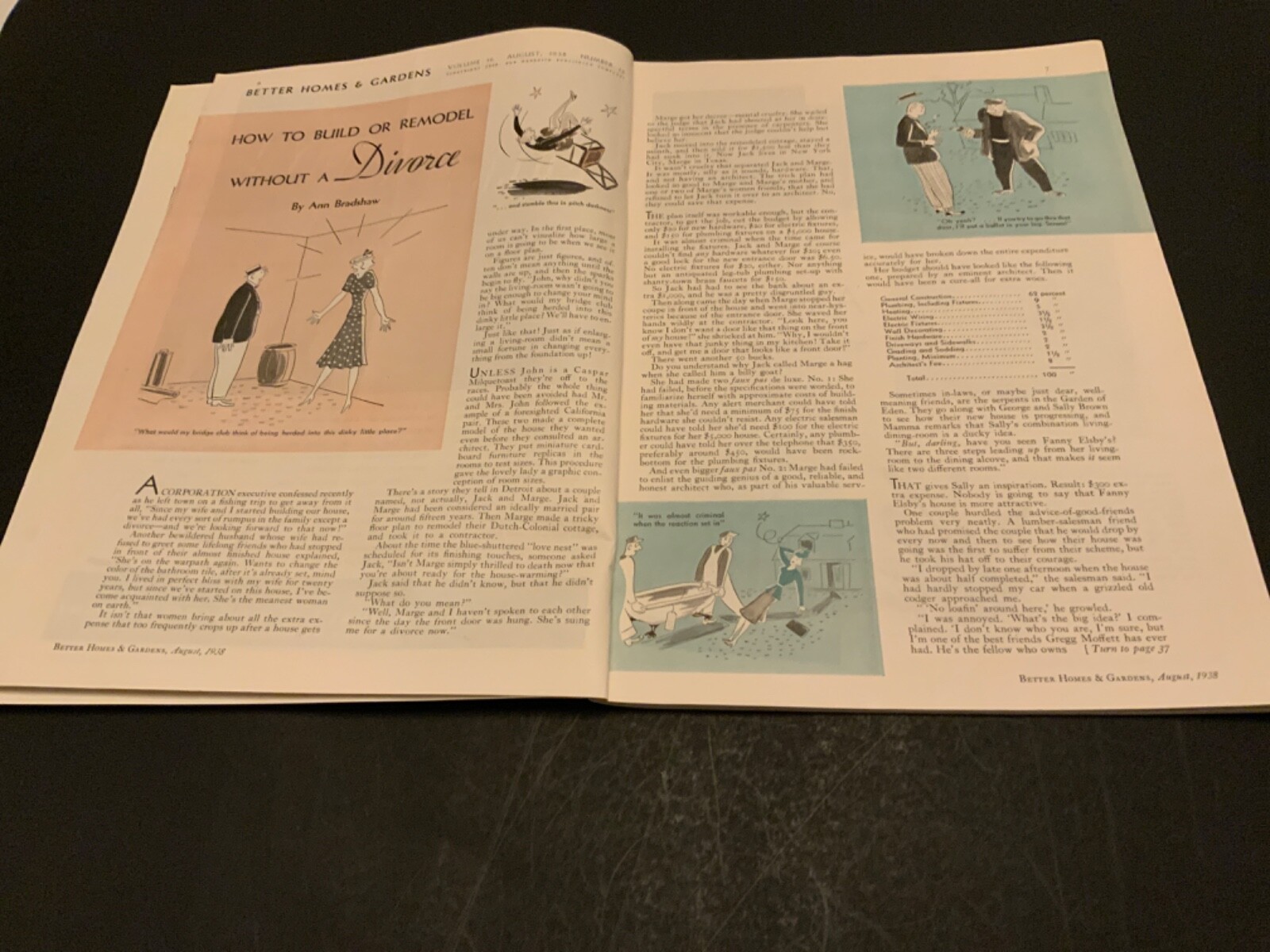 Better Homes & Gardens ~ August 1938 – 58 Illustrated Pages – Vintage Magazine