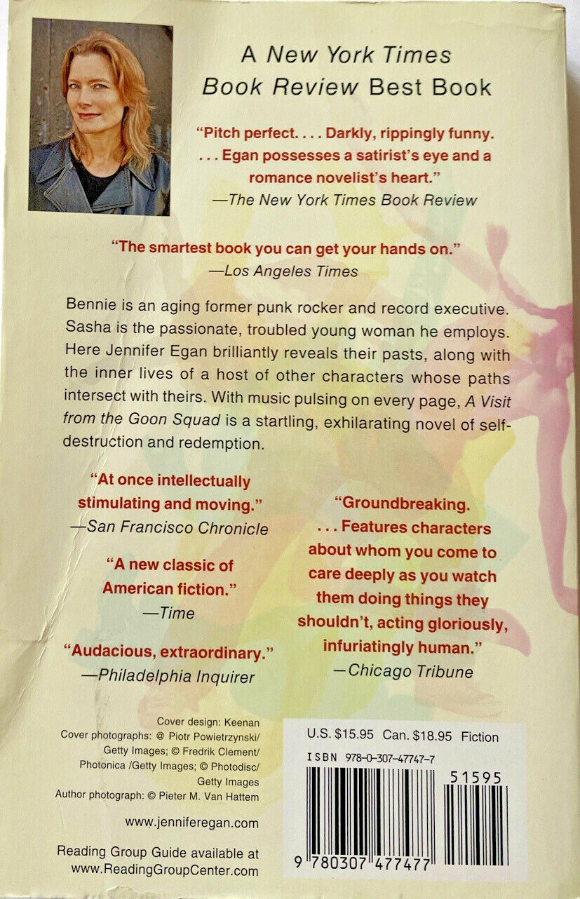Visit from the goon squad book Jennifer Egan award winning novel FREE SHIPPING