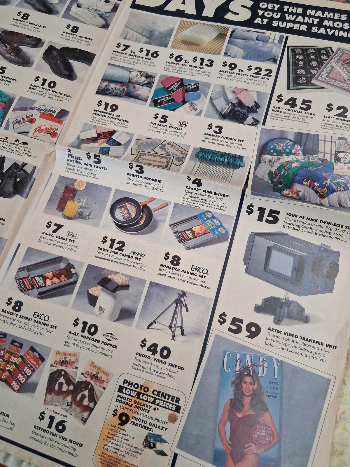 Vintage Kmart Department Store Weekly Newspaper Brochure Flyer 1992 Dollar Days