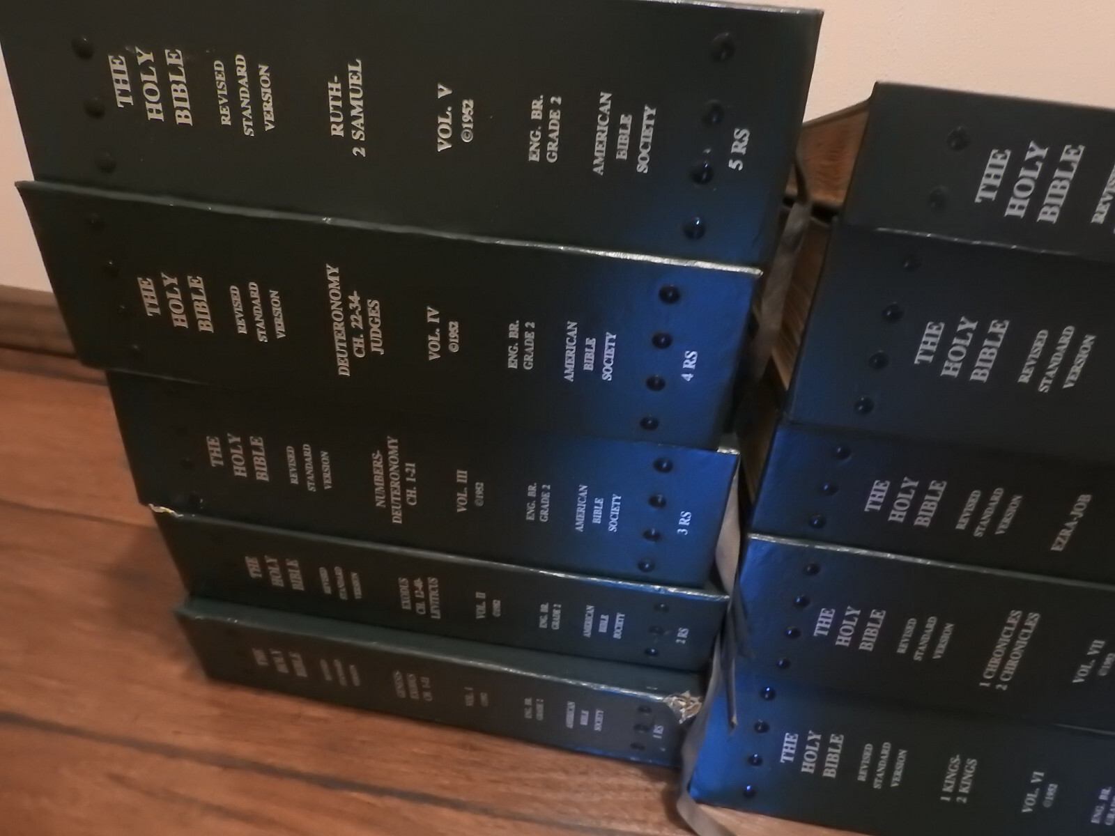 Braille The Holy Bible American Printing House for the Blind Volumes 1 – 14, 18