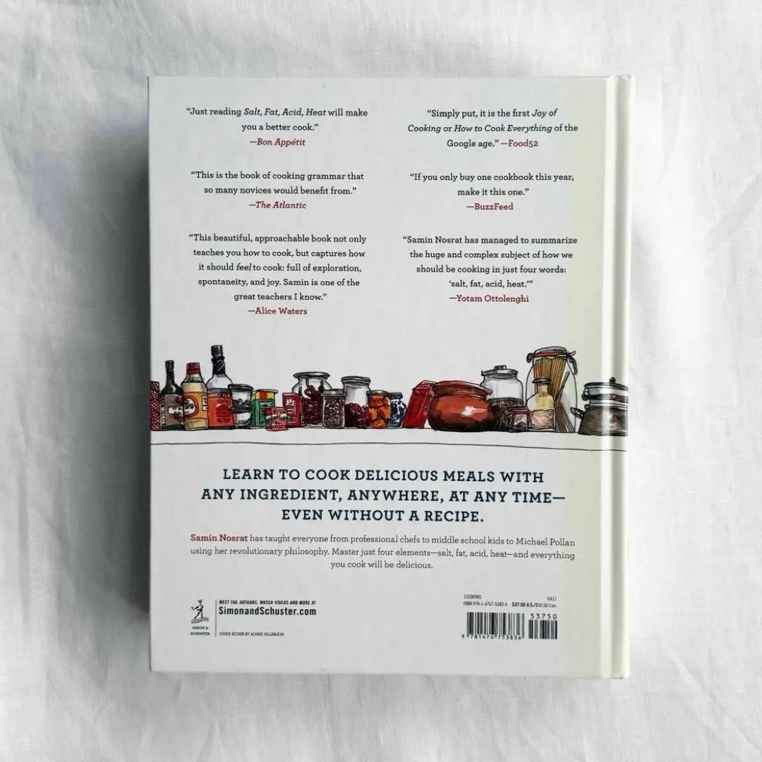 Samin Nosrat Salt, Fat, Acid, Heat Cookbook NYT Bestseller Foreign Book