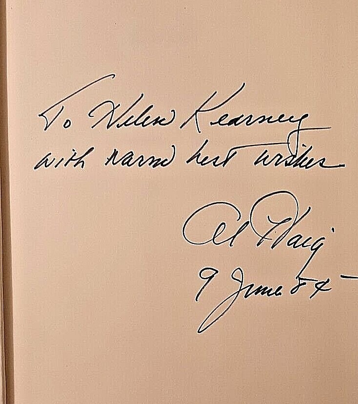 Caveat Signed by Alexander M. Haig, Jr. Autographed Hardback, 1st Edition