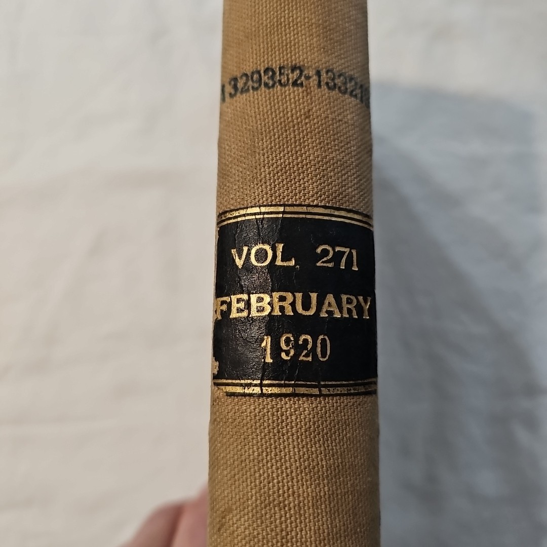 Antique Official Gazette of the United States Patent Office February 1920 Vo 271