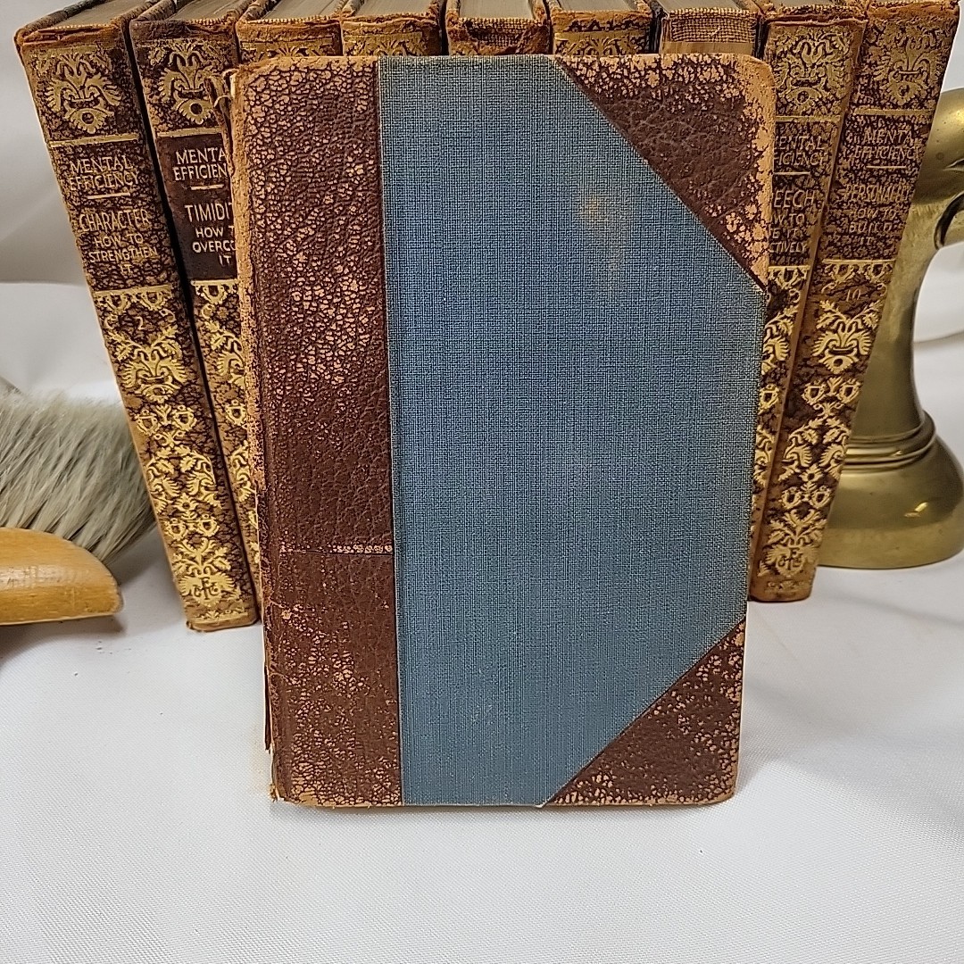 1915 Mental Efficiency Series Complete 10 Volume Set Hardcover Books