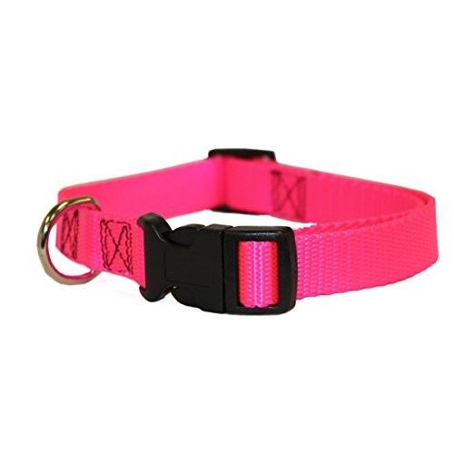 Majestic Pet 78899525109 10in 16in Adjustable Collar Pink 10 45 lbs Dog By