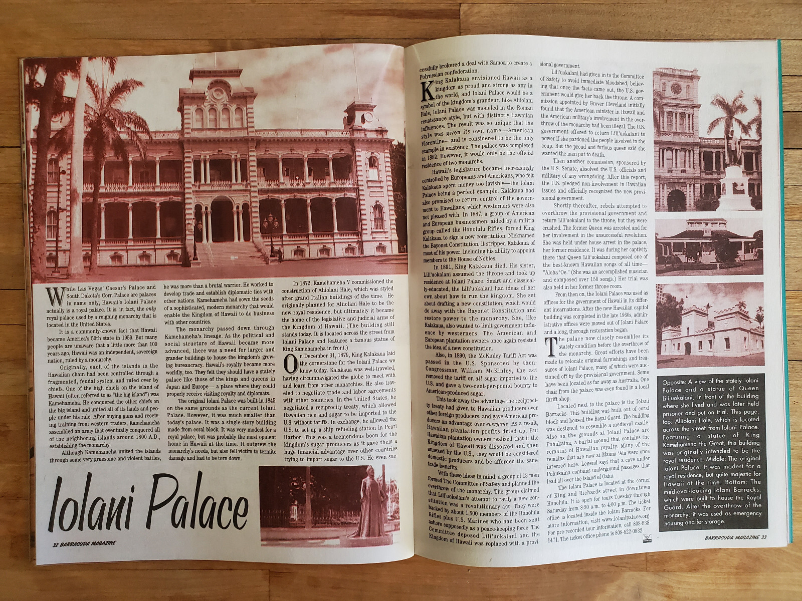 Barracuda Magazine #27 Hawaii Edition Iolani Palace La Mariana Gecko TIki Pin Up