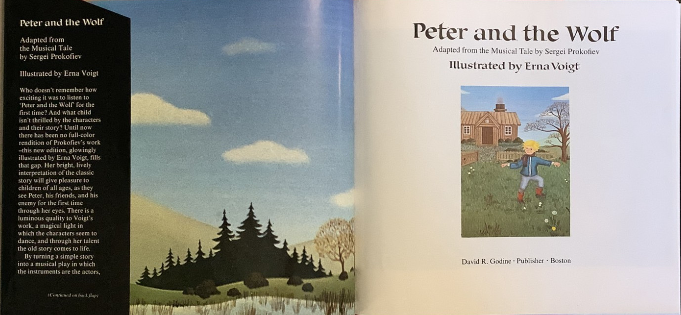 VG 1980 HC DJ First Edition Peter & Wolf Sergei Prokofiev Erna Voigt