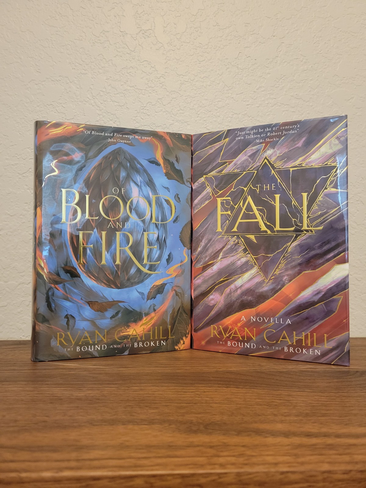 Of Blood And Fire & The Fall By Ryan Cahill Inkstone SIGNED & Numbered Matching