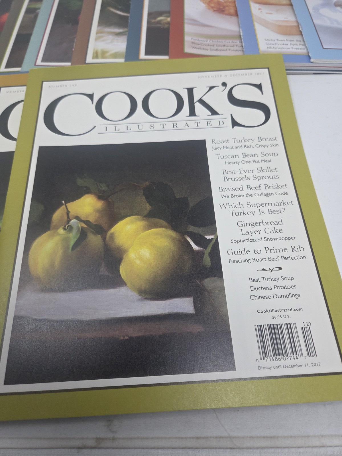 Cook’s Illustrated Magazine Lot of 20 Cooking Recipes -Lot G