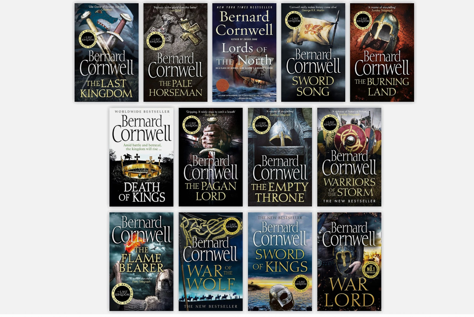 The Last Kingdom Series 13 Books Collection Set:The Last Kingdom. The Pale Horse