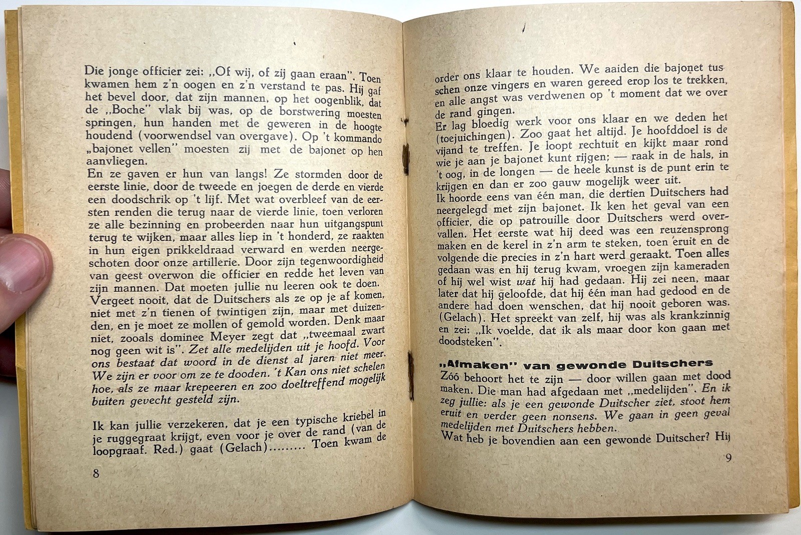 1934 EEN VERBODEN TOESPRAAK OSBORN DUTCH ANTI MILITARIST PROPAGANDA BOOKLET 1ST