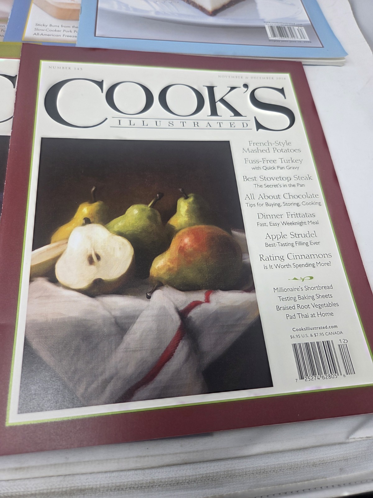 Cook’s Illustrated Magazine Lot of 20 Cooking Recipes -Lot G