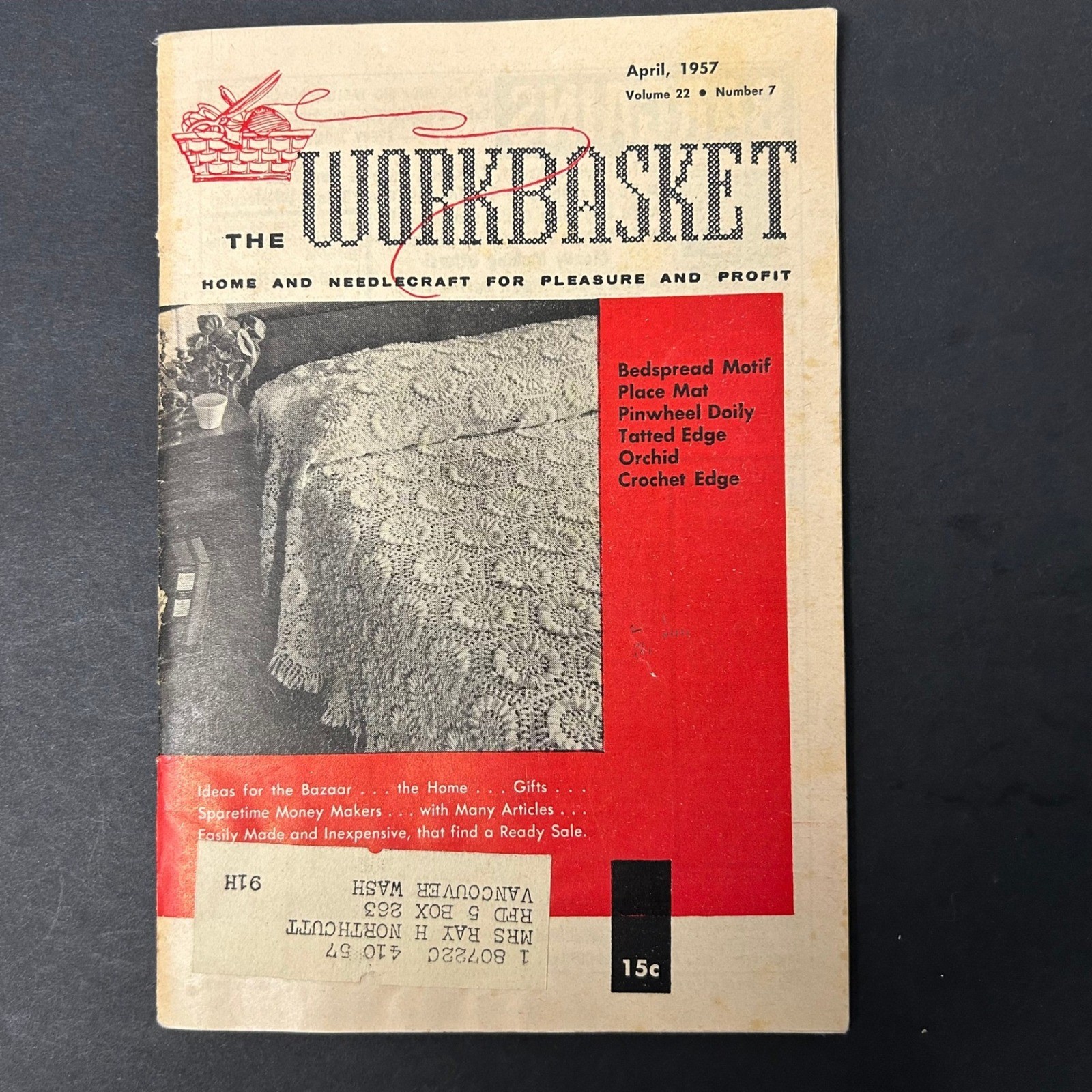 Vintage Workbasket Magazine Lot 4 Issues 1950 1957 Multi Good Needlecraft