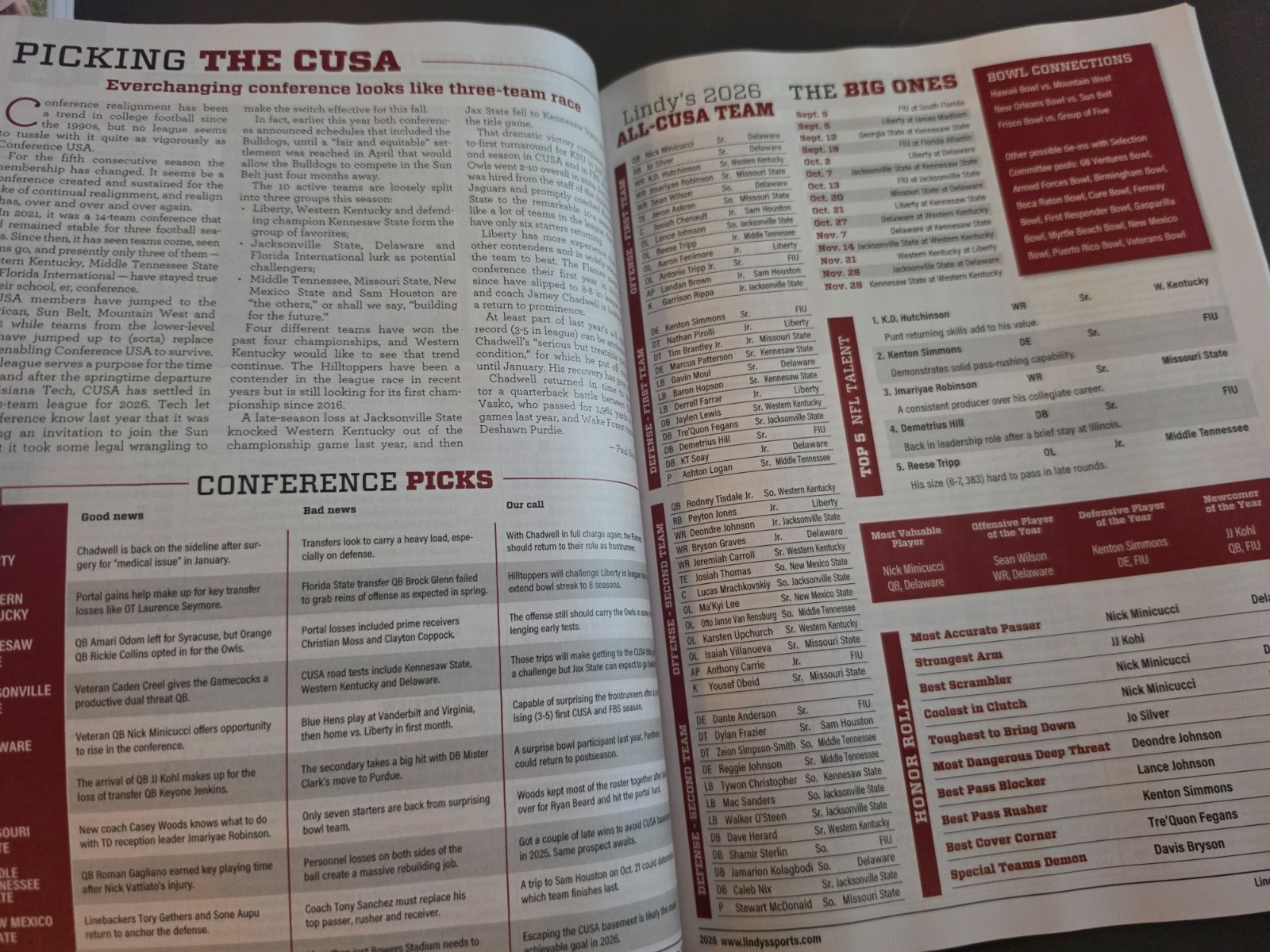 College Football National 2026 Preview Magazine by Lindy’s Sports – Volume 29