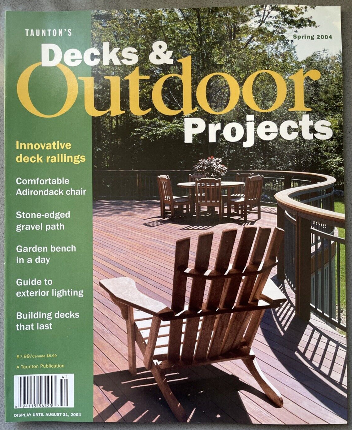 Tauton’s Decks & Outdoor Projects Deck Railings Adirondack Chair Gravel Path