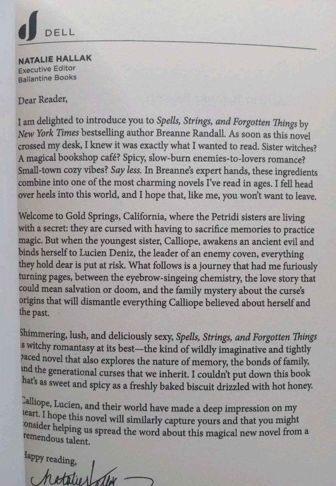 Spells Strings and Forgotten Things Sisters of Light & Shadow Uncorrected Proof