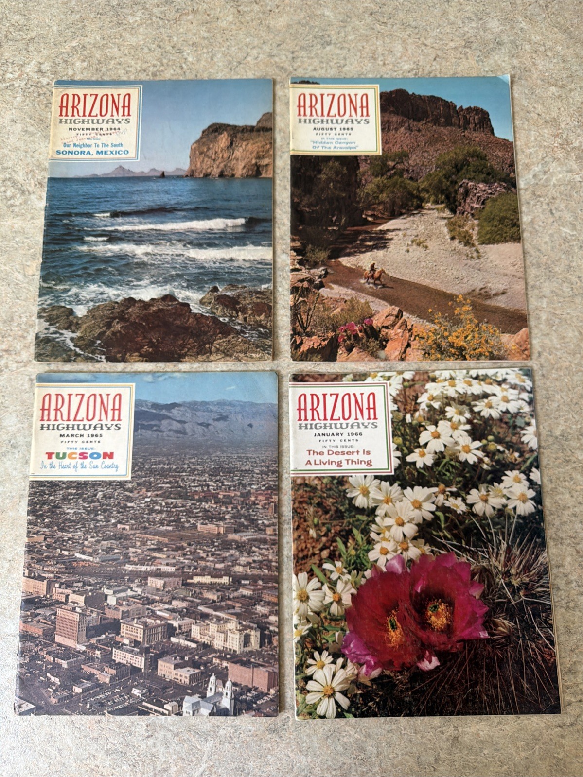 Vintage Arizona Highways Magazines – Lot of 45 – Assorted Issues from 1964-1980