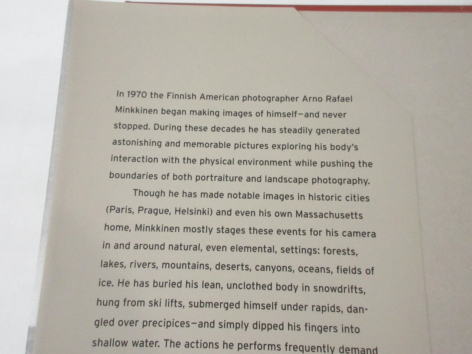 Saga Arno Rafael Minkkinen 2005 SIGNED First Edition Fine Art B&W Photo Book