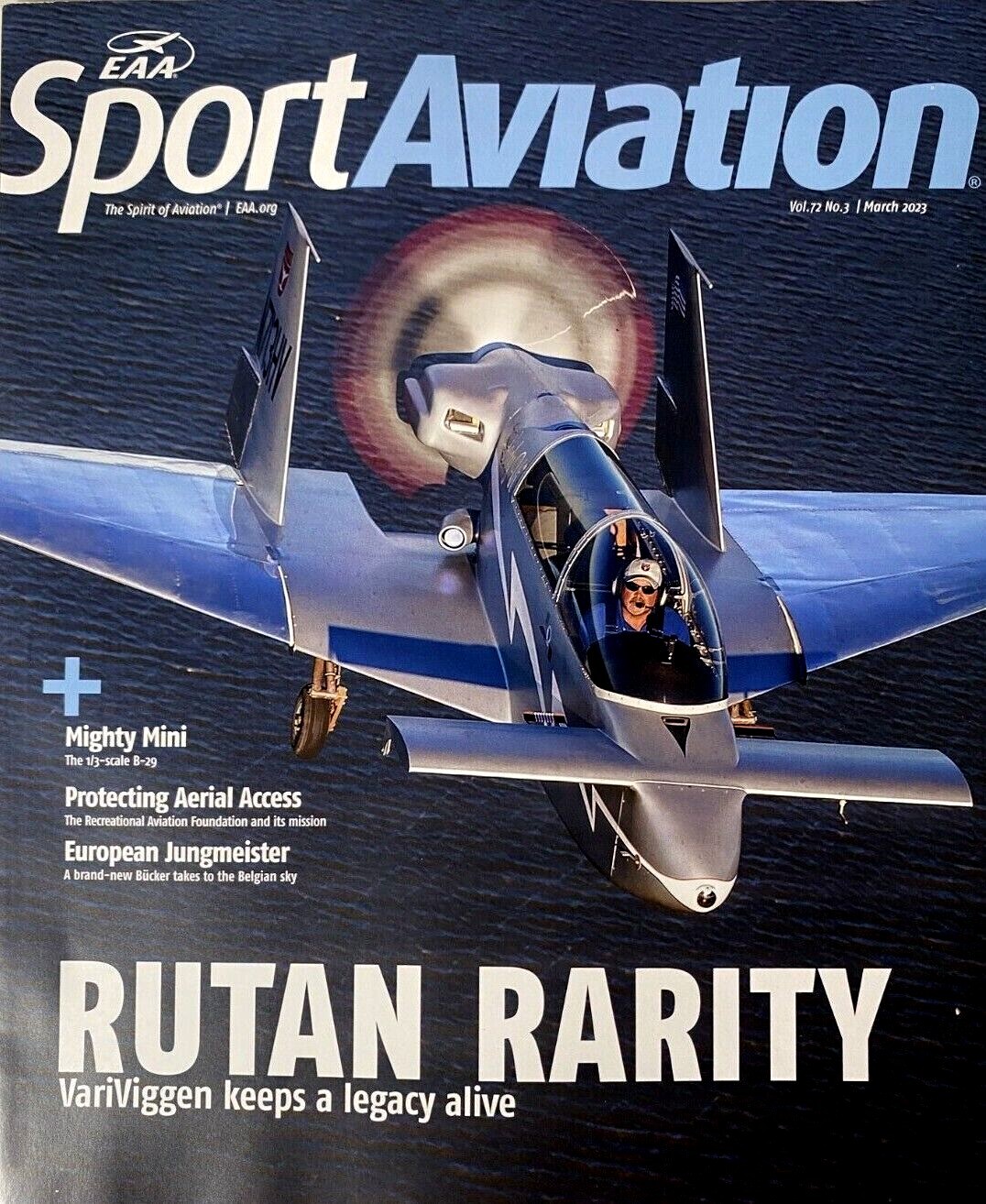 EAA Sport Aviation Magazine 2023,2022,2021,2020,2019 The Spirit of Aviation