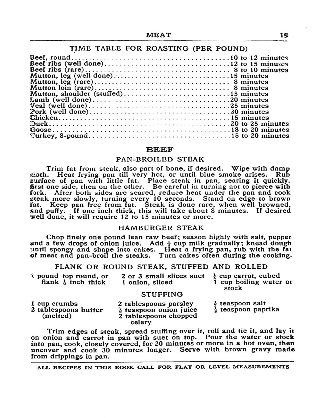 1925 The Metropolitan Cook Book 62 Pages