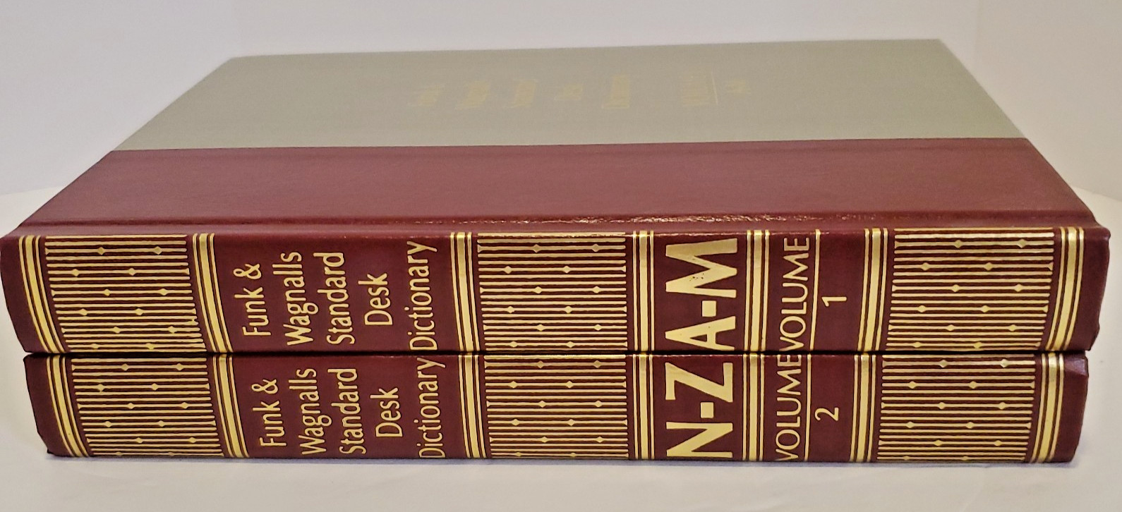 Funk and Wagnalls Standard Desk Dictionary Volumes 1 and 2 Set Hardcover 1984