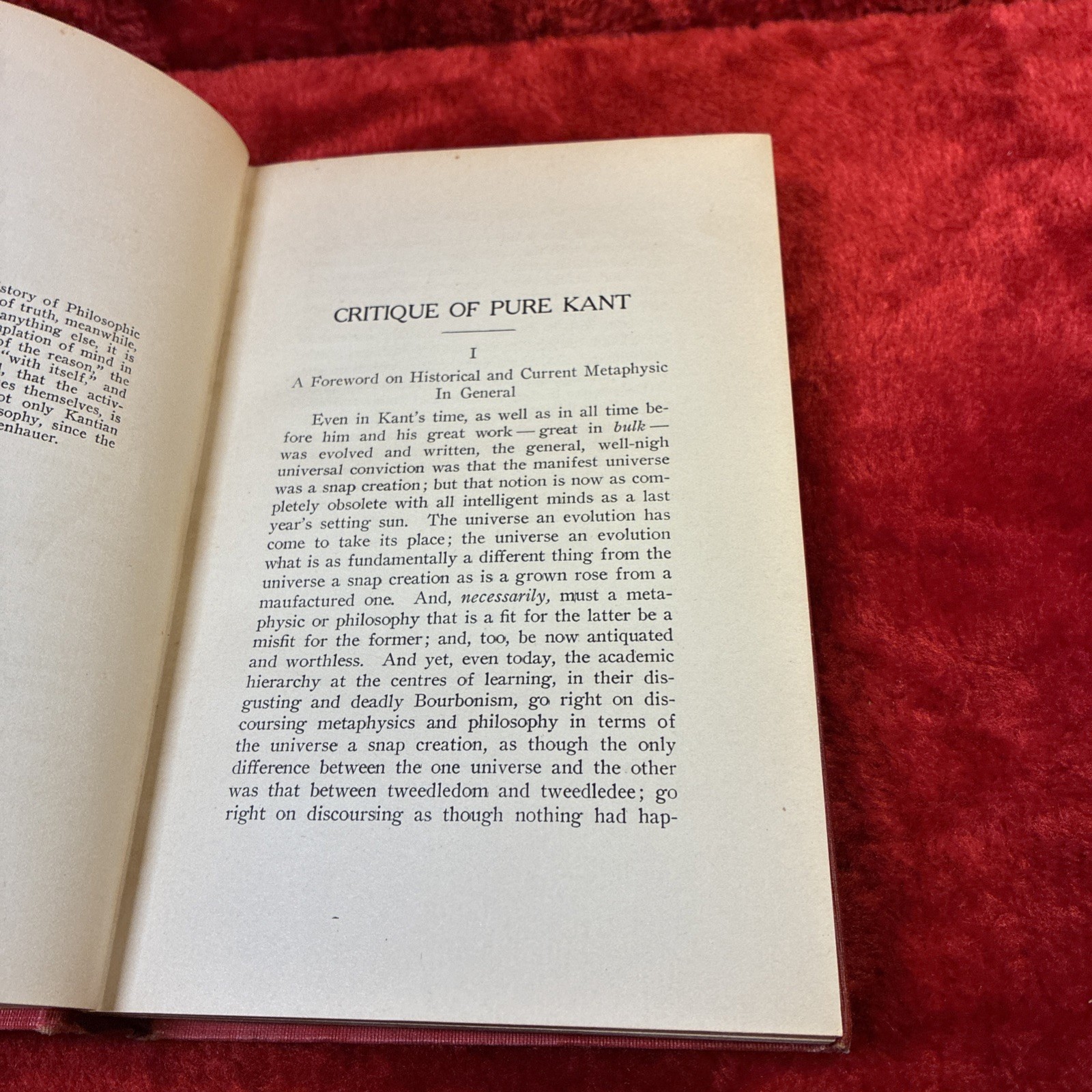 Critique of Pure Kant by Charles Kirkland Wheeler 1911 1st Scarce