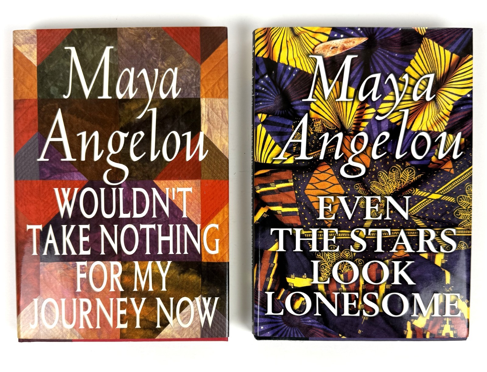 Maya Angelou Hardcover Lot 2 Wouldn’t Take Nothing Even Stars Look Lonesome DJ