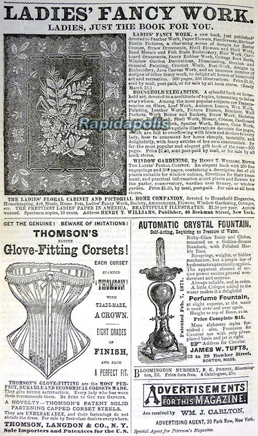 Leather Bound PETERSON’s MAGAZINE 1876 & 1877 ~ 900+ heavily illustrated pages