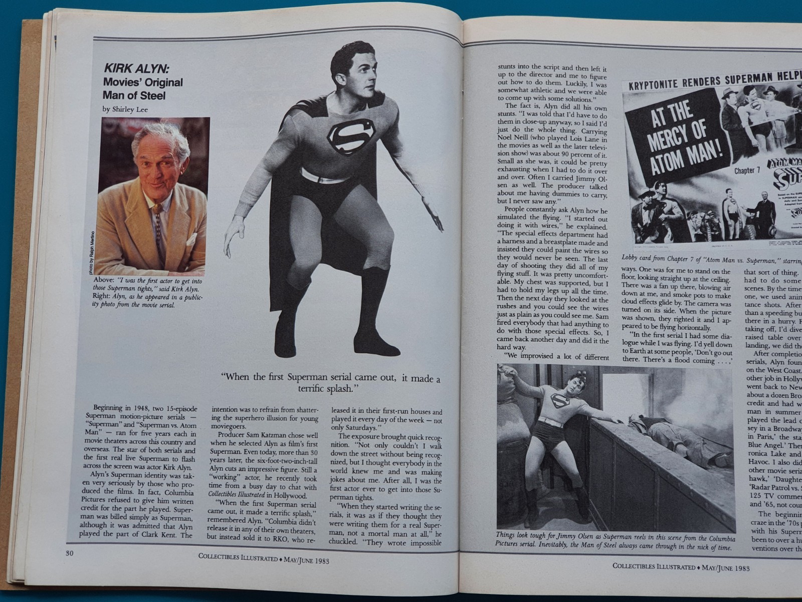 Collectibles Illustrated 1983 Superman George Reeves Christopher Reeve Amos Andy