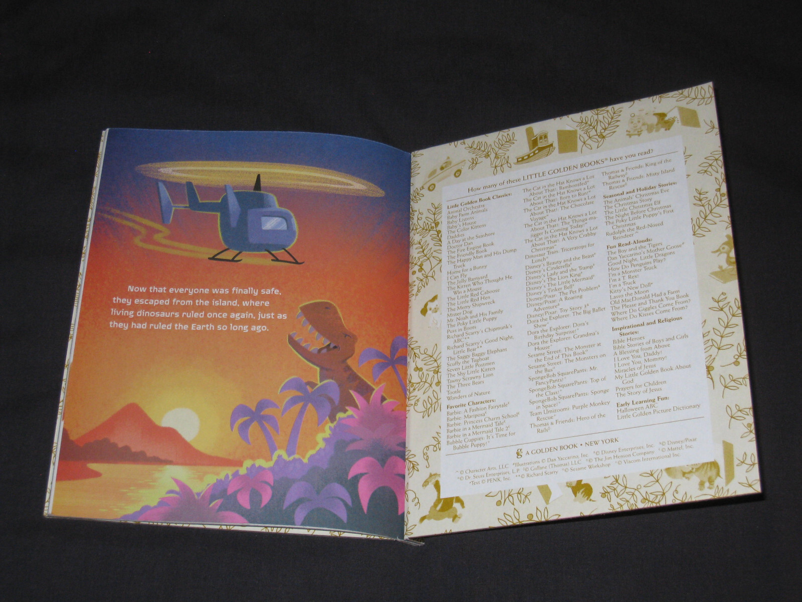 Little Golden Book Jurassic Park