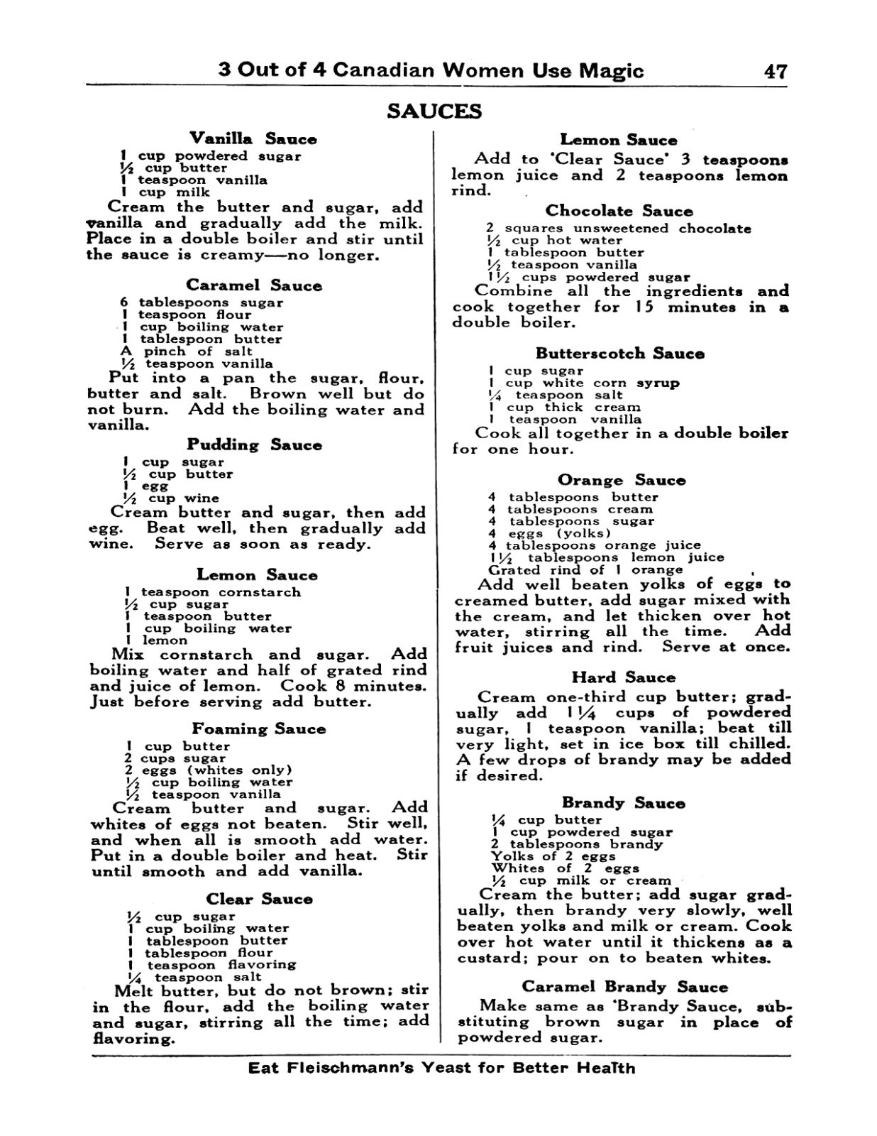 1930 The Magic Cook Book 50 Pages