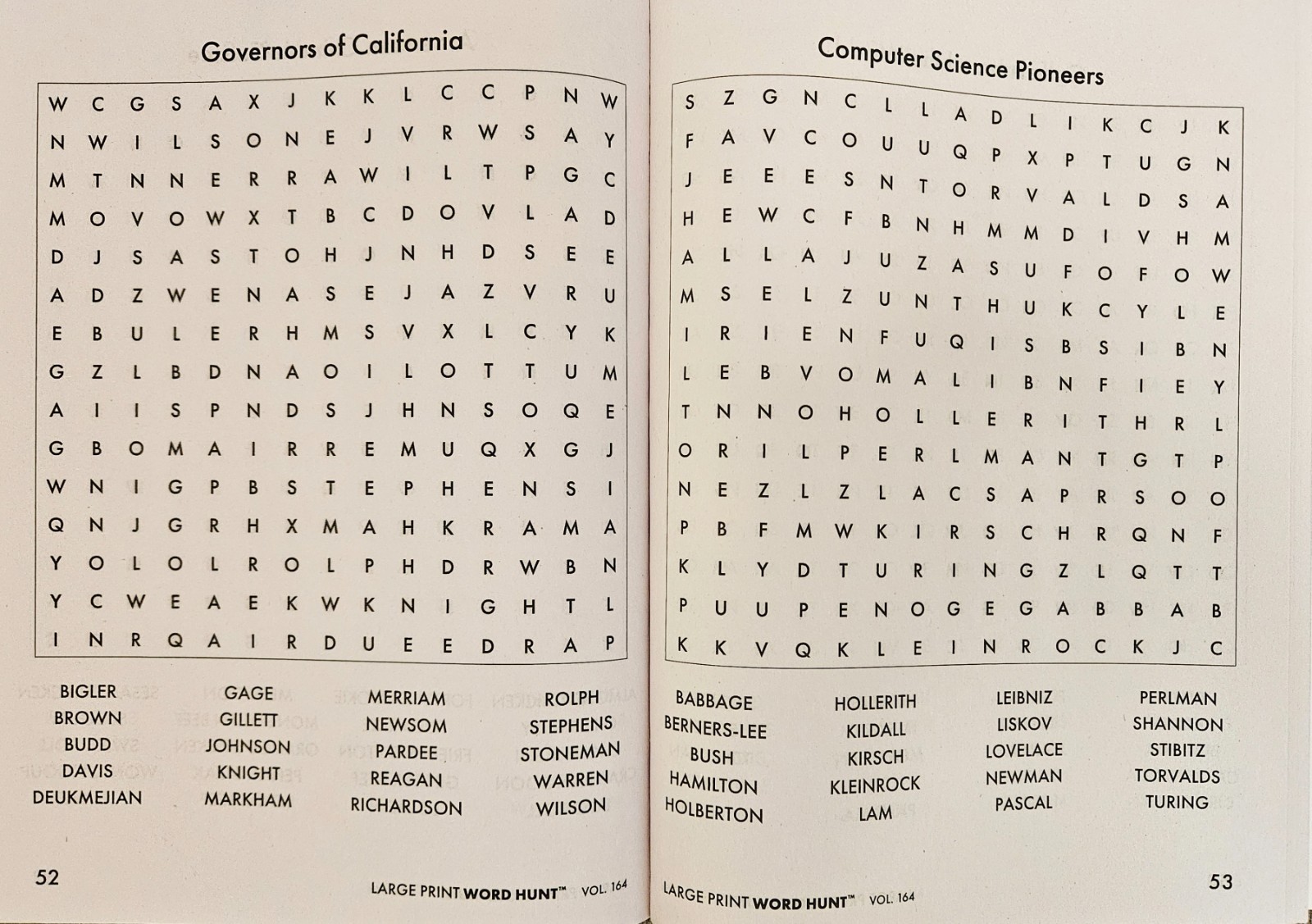 Large Print Word Hunt Vol. 161-164 Set of 4 BRAND NEW