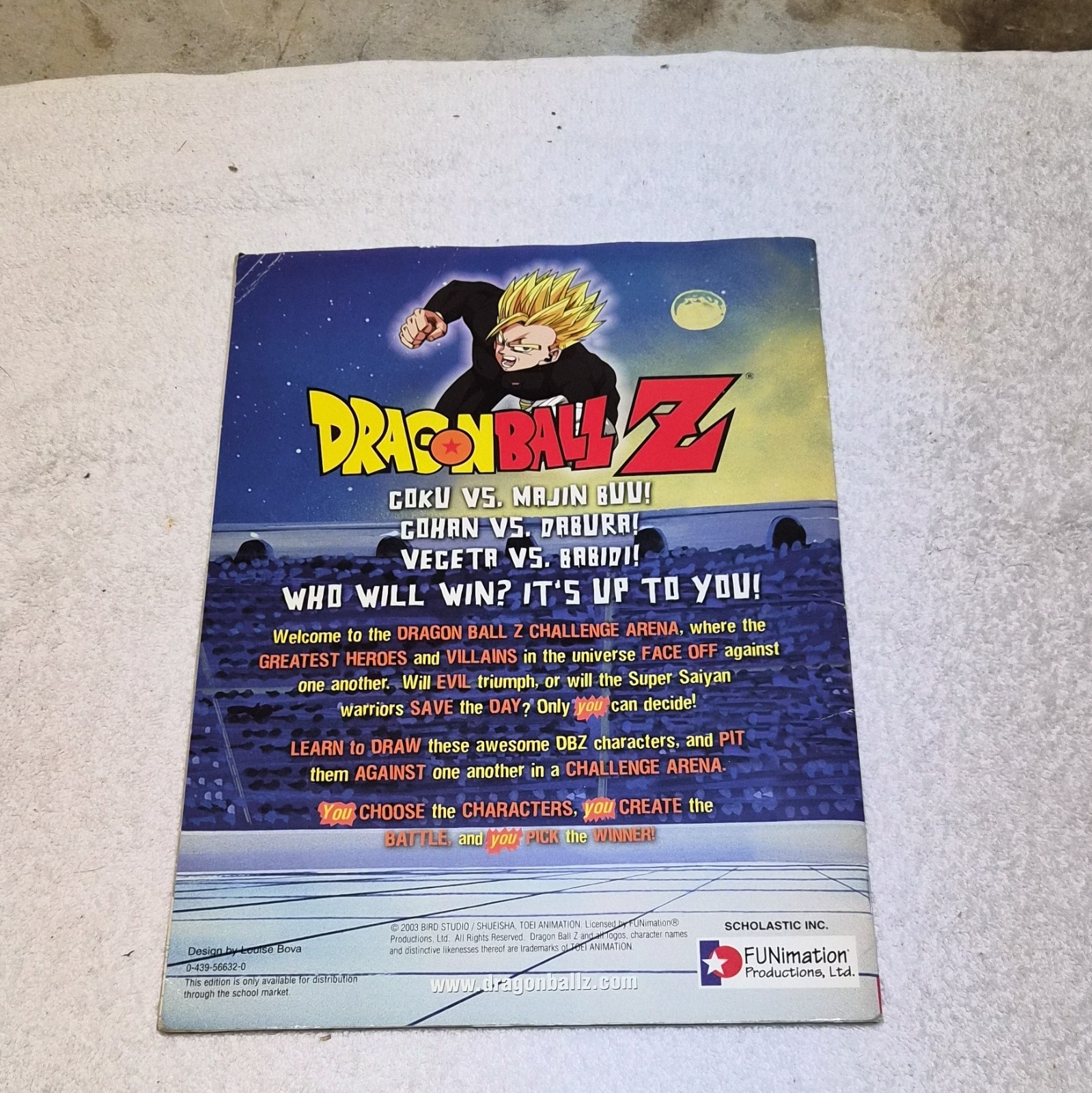 Dragon Ball Z How to Draw Challenge Arena Activity Book PB w/ Stickers 2003