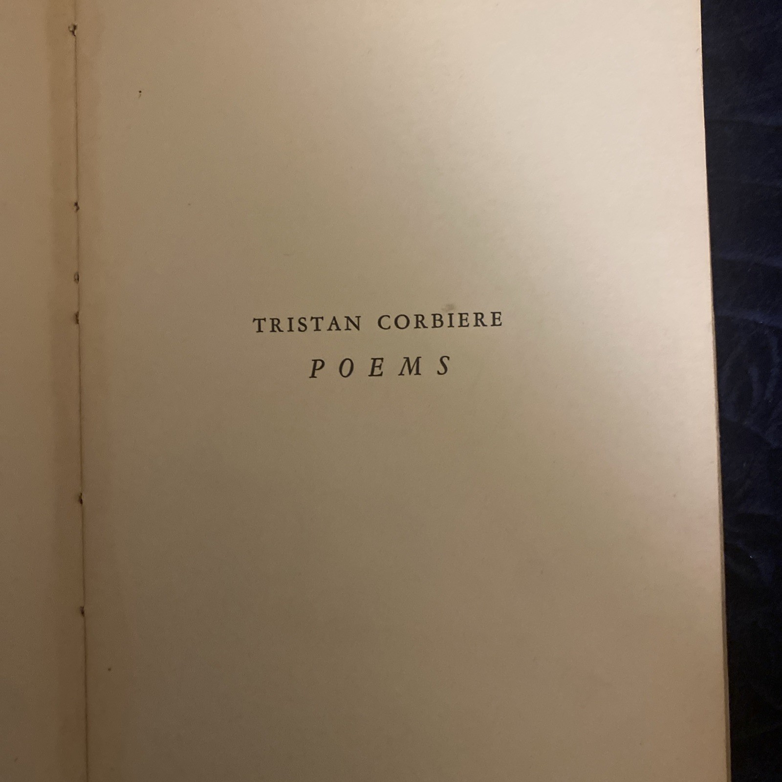 Tristan Corbiere / Poems This #838 of #1060 1st ed 1947 Banyan Press Nice Copy