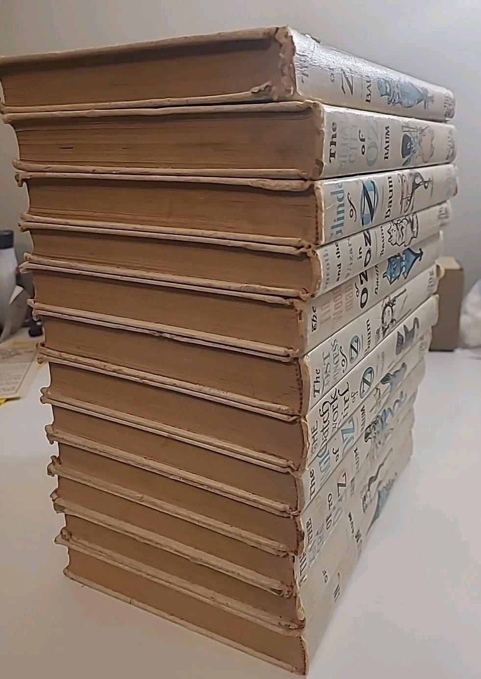Wizard of OZ L. Frank Baum Book Set Of 12 Hardcover Reilly & Lee 1956